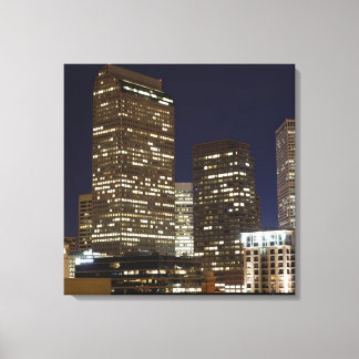 Denver Night Skyline Canvastryck