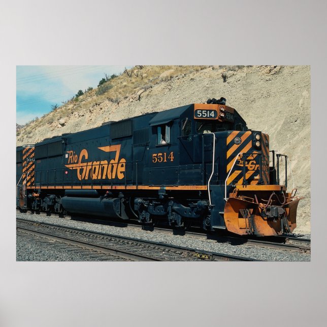 Denver och Rio Grande Western-EMD SD-50 nr 5514, Poster (Framsidan)