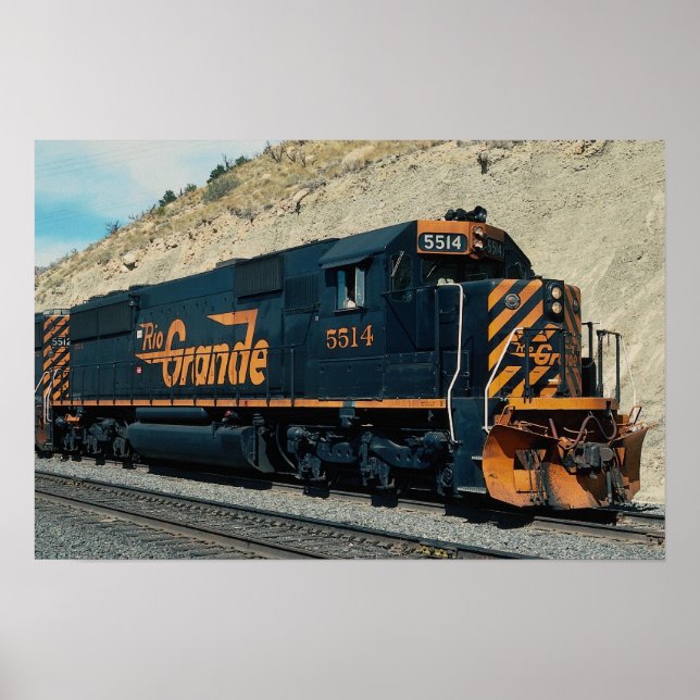 Denver och Rio Grande Western, EMD SD-50 Poster (Framsidan)