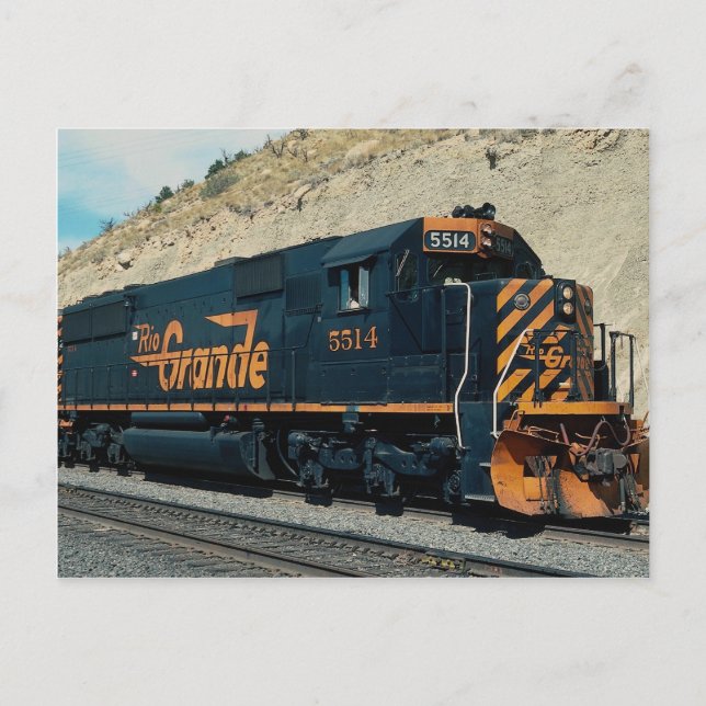 Denver och Rio Grande Western, EMD SD-50 Vykort (Framsida)