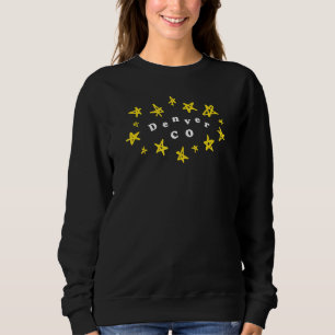 Denver parallell, viskistisk design med ritade stj t shirt