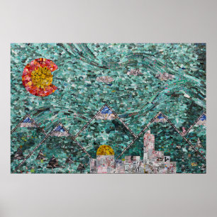 Denver-samlingens flöden 36 x 24 poster