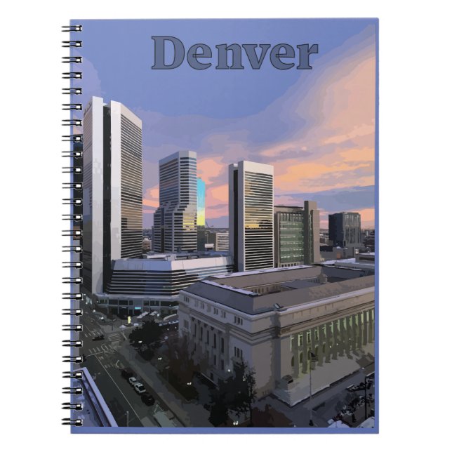 Denver Skyline Anteckningsbok (Framsidan)