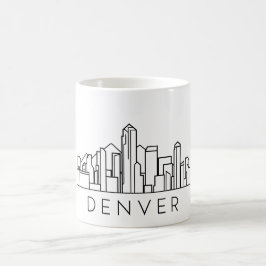 Denver Skyline - Cityscape Design Kaffemugg