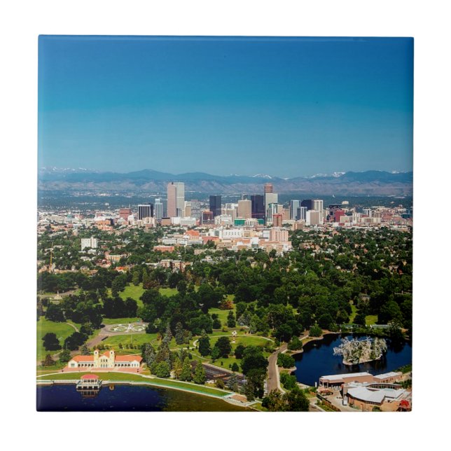 Denver Skyline Kakelplatta (Framsidan)