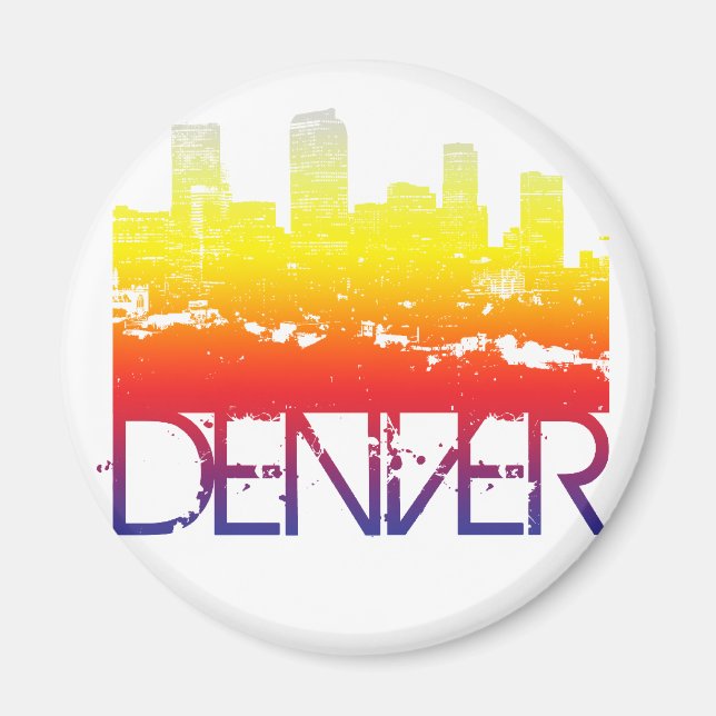 Denver Skyline Magnet (Framsidan)