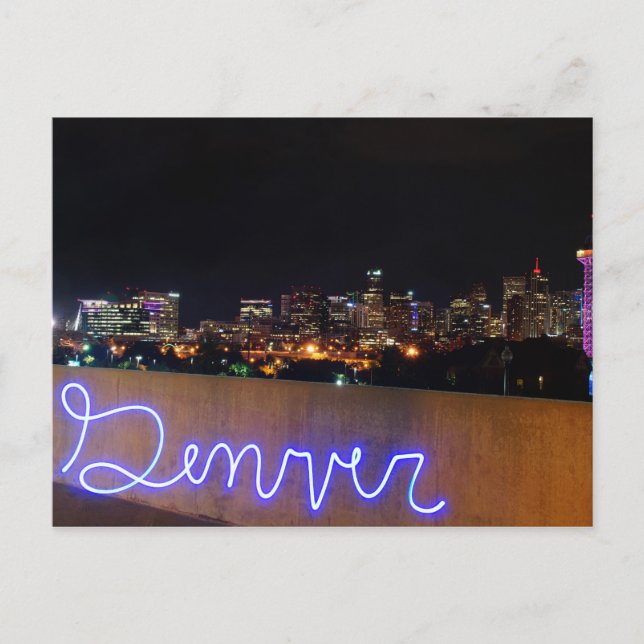 Denver Skyline vycard Vykort (Framsida)