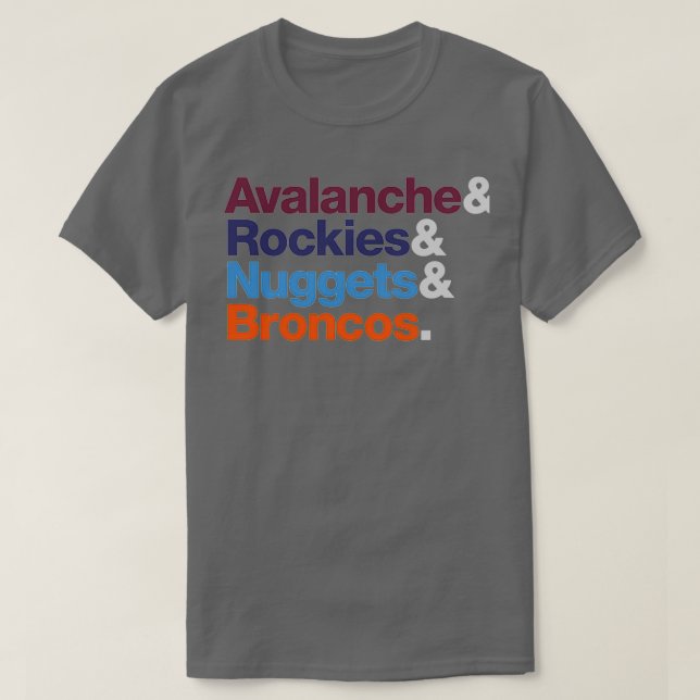 Denver Sports Teams T Shirt (Design framsida)