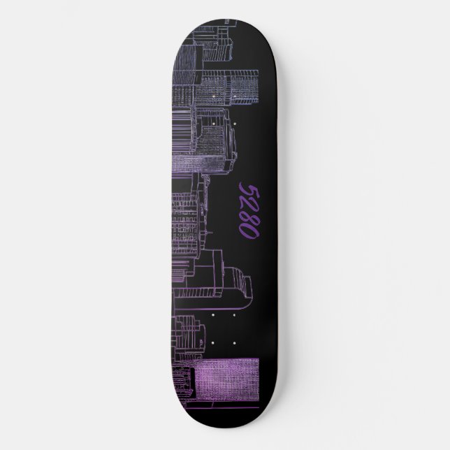 Denver stadsbild 5280 skateboard  (Framsida)