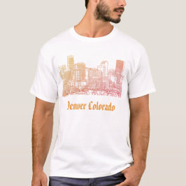 Denver T-shirt Colorado T-shirt Denver siluett