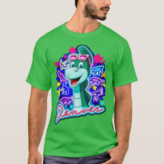 Denver the Last Dinosaur Neon T Shirt