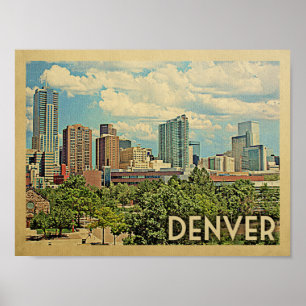 Denver Vintage resor Poster