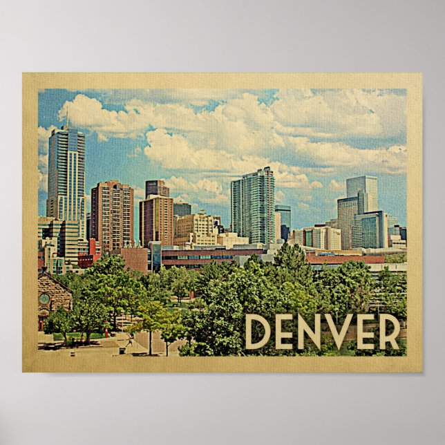Denver Vintage resor Poster (Framsidan)
