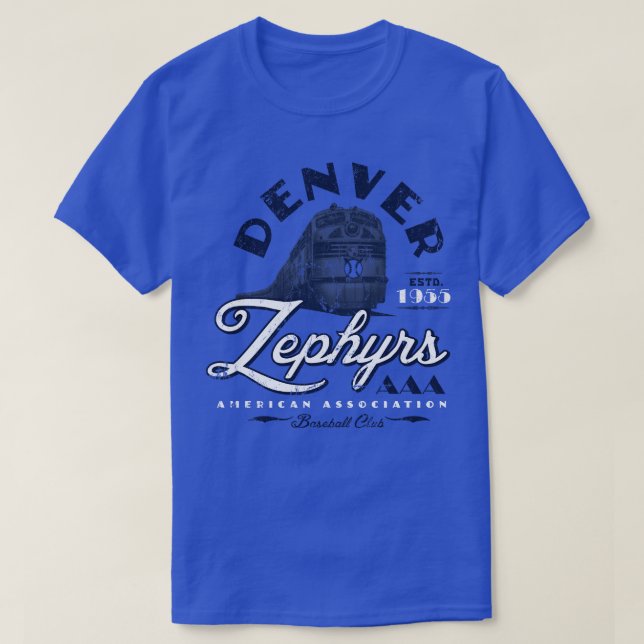 Denver Zephyrs T Shirt (Design framsida)