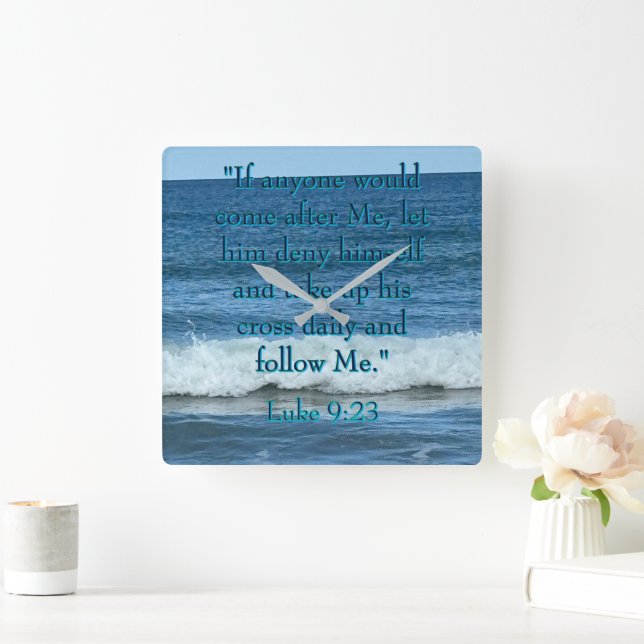 Deny Yourself Fyrkantig Klocka (Hem)