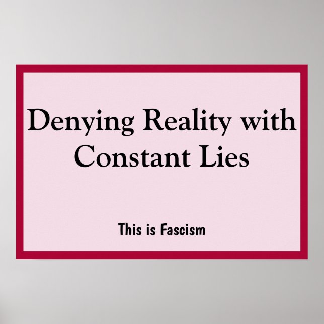 Denying Reality Poster (Framsidan)