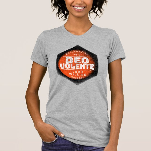 Deo Volente T Shirt (Framsida)