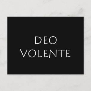 Deo volente vykort