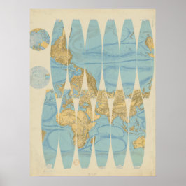 Deonstructed Earth Globe (1892) Poster