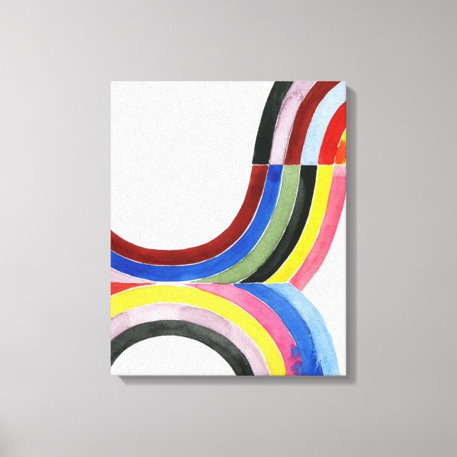 Deonstructed Rainbow - Lodrät Canvastryck (Framsida)