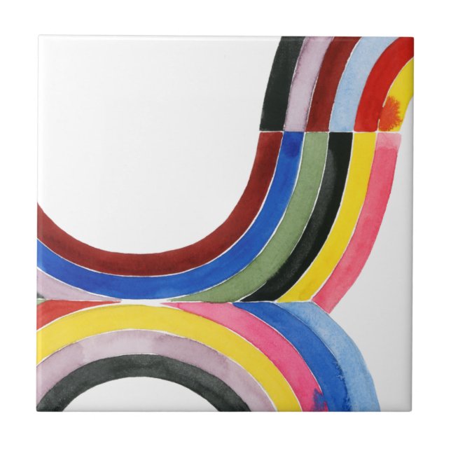 Deonstructed Rainbow - Lodrät Kakelplatta (Framsidan)