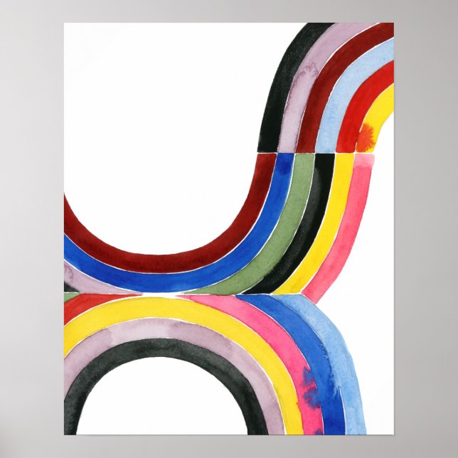 Deonstructed Rainbow - Lodrät Poster (Framsidan)