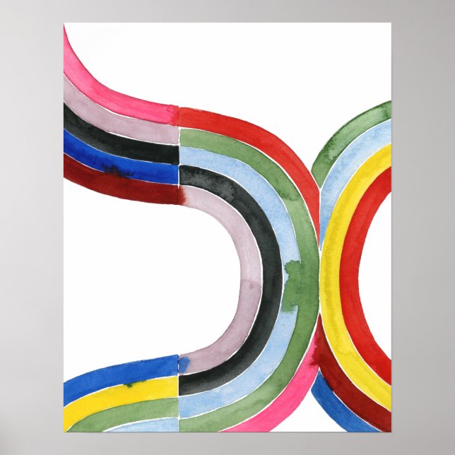 Deonstructed Rainbow - Vågrät Poster (Framsidan)