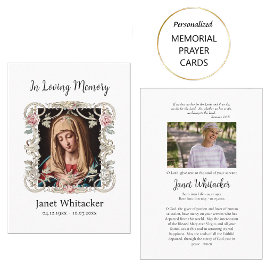 Deorativt Silver Ram Ro-begravningskort för bön Placeringskort