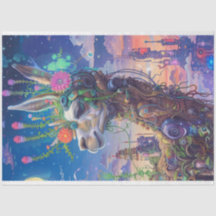 Deoupage för Fantasy Land Blommigt Design