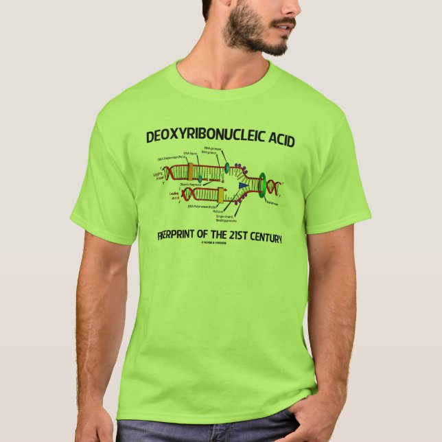 Deoxyribonucleic syra identifierar med t shirt (Framsida)