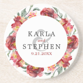 Dep-red-blommor, andedräkt underlägg