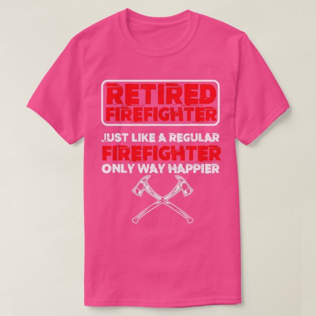 Departementet Fireman Emerge, pensionerat brandslä T Shirt (Design framsida)