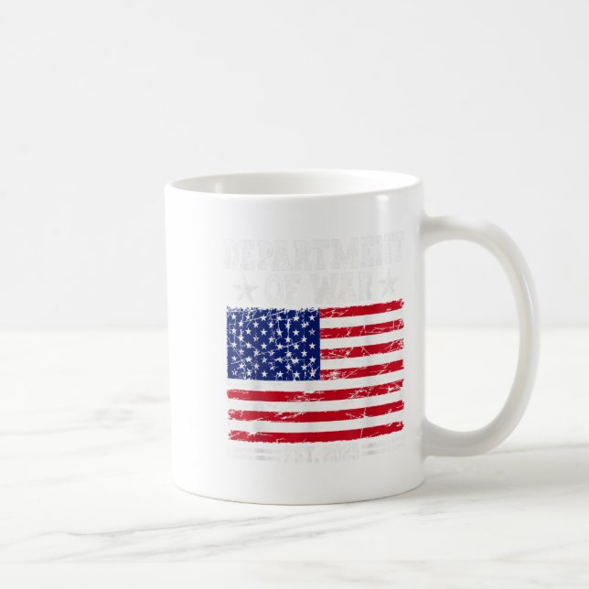 Departementet Krig Usa Camouflage Flagga O Kaffemugg (Höger)