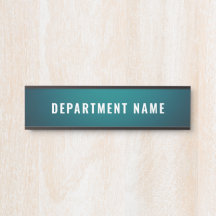 Department Namn Door Sign