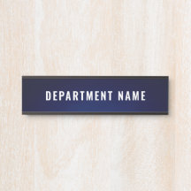 Department Namn Door Sign