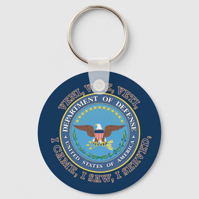 Department of Defense DOD VVV Shield Nyckelring (Framsida)
