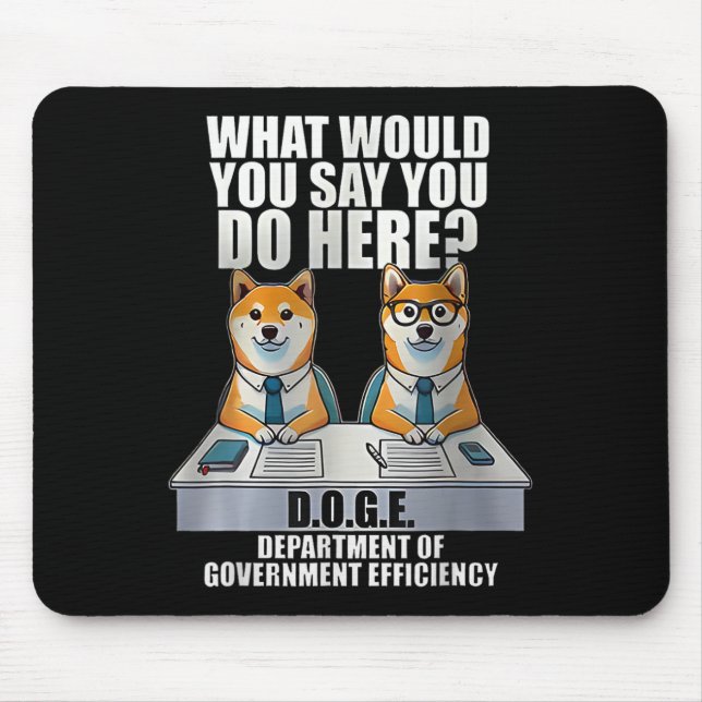 Department of Government Efficiency D.o.g.e Doge Musmatta (Framsidan)