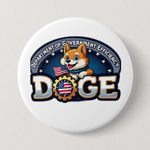 Department of Government Efficiency Doge Hund Knapp