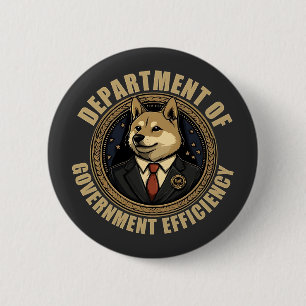 Department of Government Efficiency Doge Hund Knapp