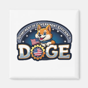 Department of Government Efficiency Doge Hund Magnet