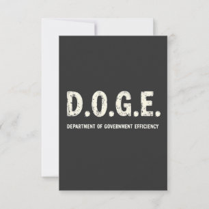 Department of Government Efficiency Doge Hund Tack Kort