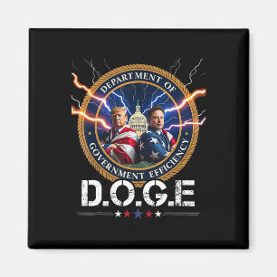 Department Of Government Efficiency Doge Trump 47e Magnet