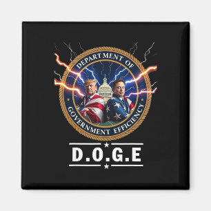 Department of Government Efficiency Doge Trump 47t Magnet