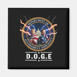 Department of Government Efficiency Doge Trump 47t Magnet