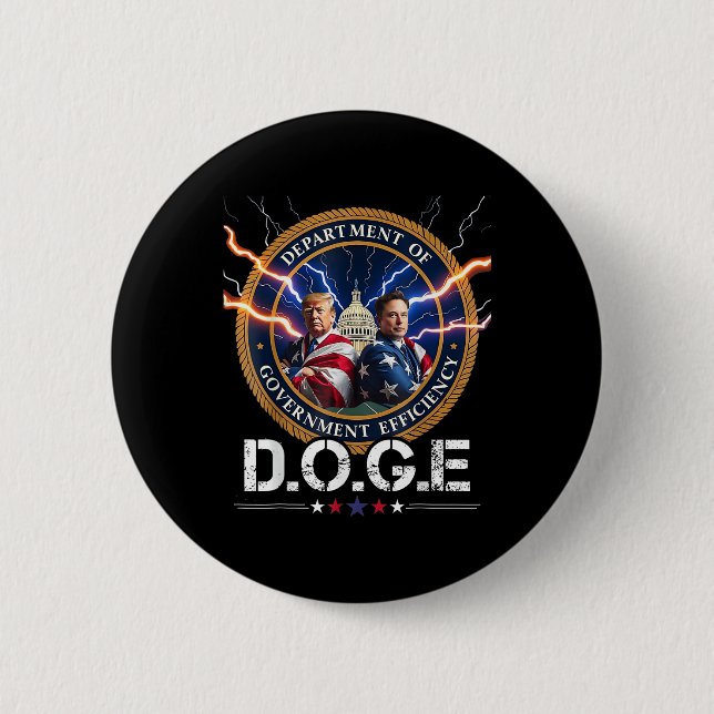 Department of Government Efficiency Doge Trump Knapp (Framsida)