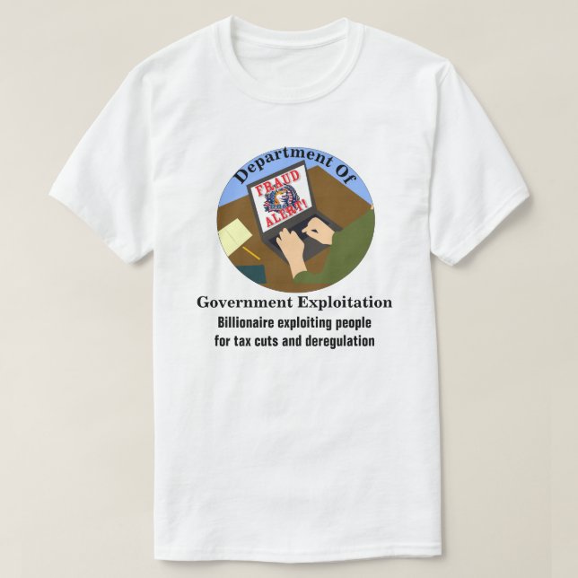 Department of Government Exploitation T Shirt (Design framsida)