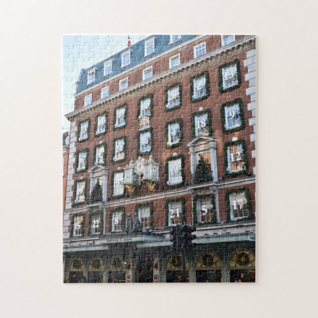 Department Store Juldekorationer, London UK Pussel (Vertikal)