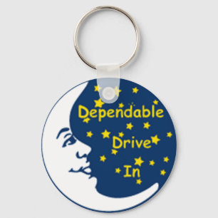 Dependable drev i logotypen Keychain Nyckelring