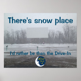 Dependable drev i vinterbild poster