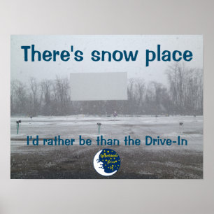 Dependable drev i vinterbild poster